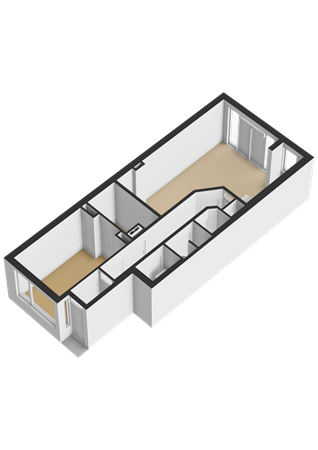 Floorplan - Keucheniusstraat 25B, 3038 SK Rotterdam